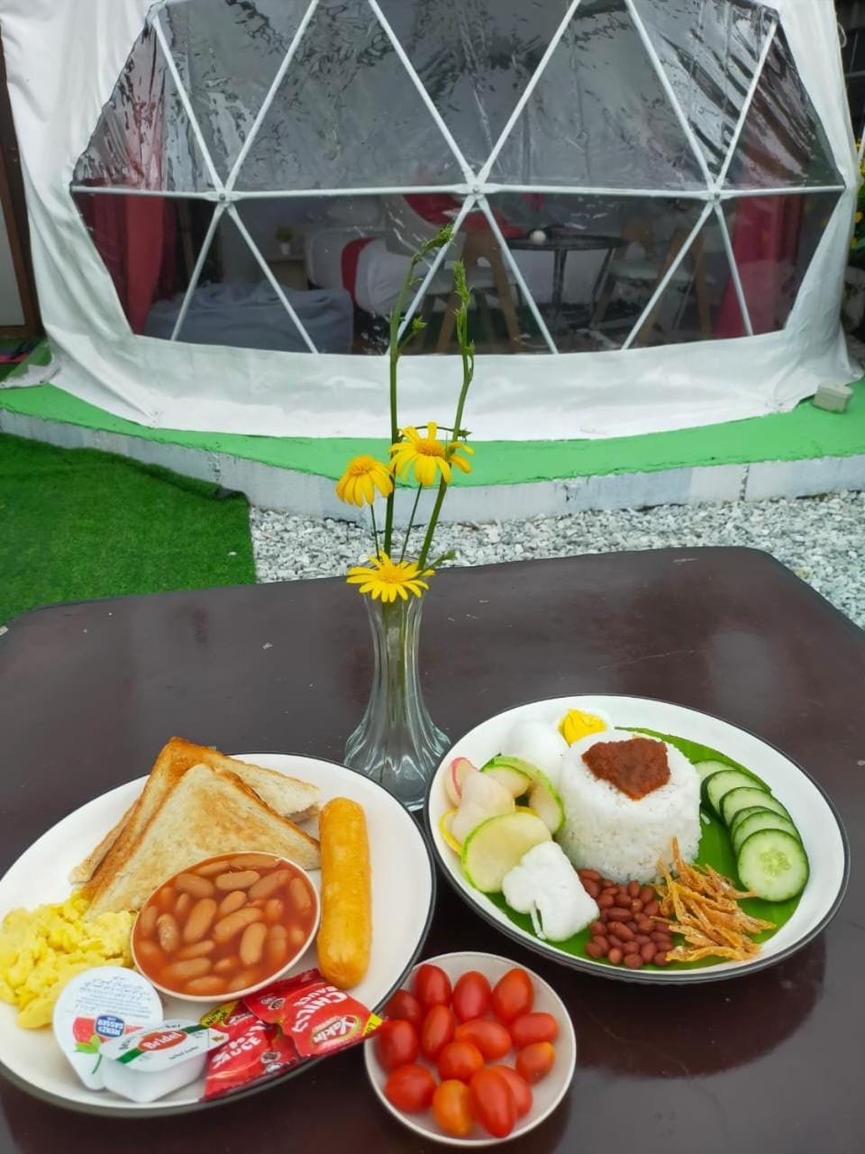 Food close-up, Garden, Coffee/tea facilities, Breakfast, Continental breakfast, Asian breakfast, English/Irish breakfast, American breakfast