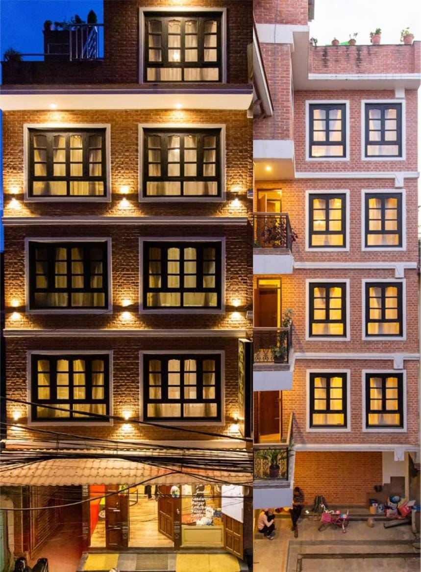 Property building, Night, View (from property/room), Balcony/Terrace