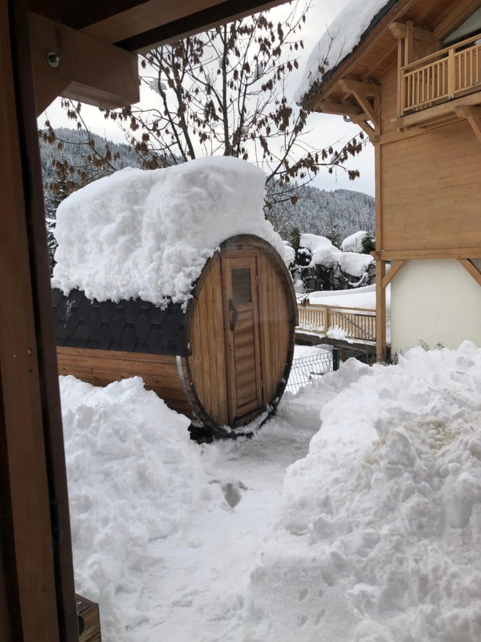 Winter, Sauna