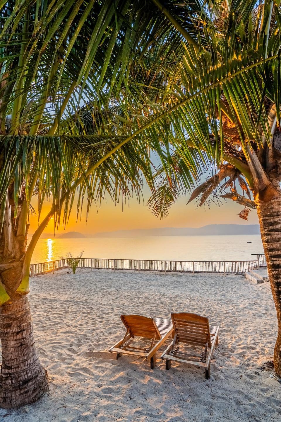 View (from property/room), Beach, Sea view, Sunset, sunbed