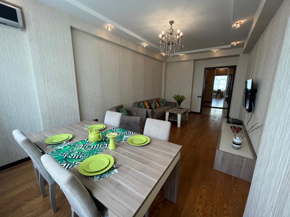 Dining area, air conditioner