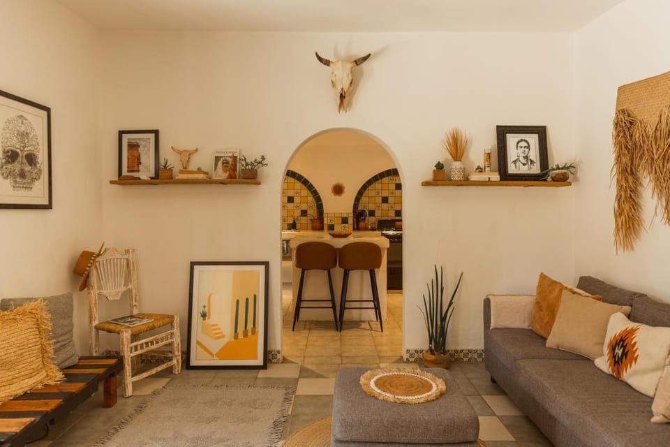 Cien Palmas- Authentic Mexican Casita 1 -Downtown House in Todos Santos