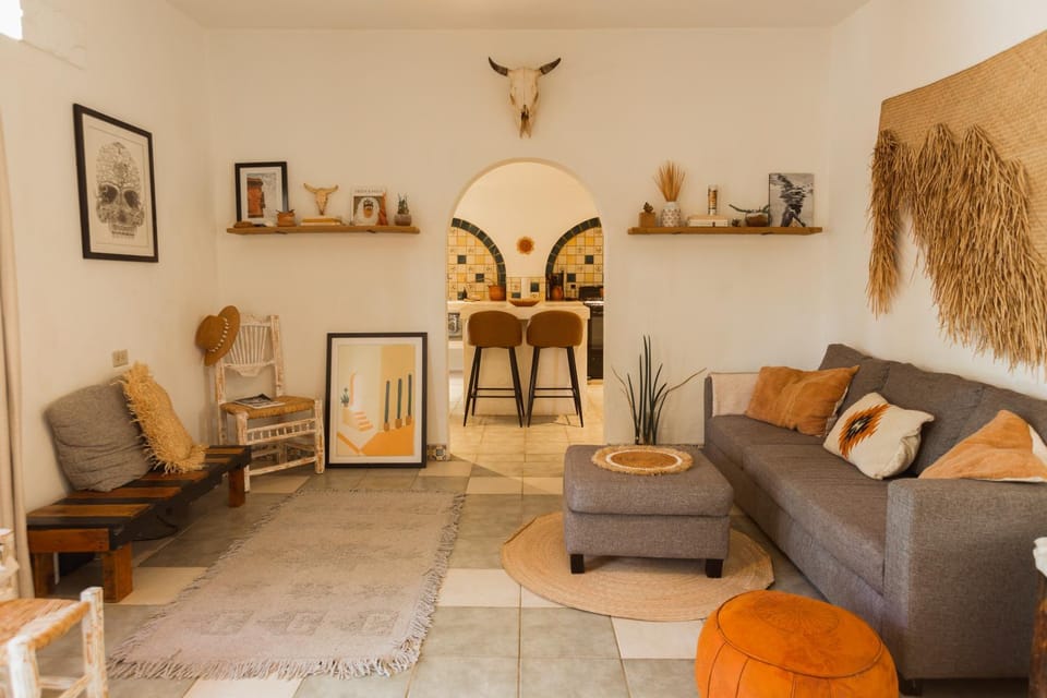 Cien Palmas- Authentic Mexican Casita 1 -Downtown House in Todos Santos