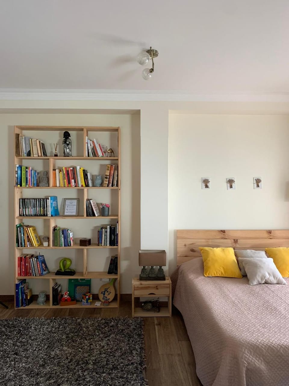 Bed, Library, Bedroom