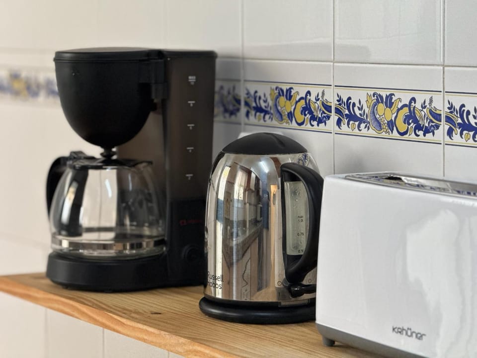 Kitchen or kitchenette, toaster