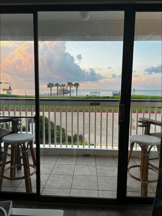Sea Chase with an ocean view at Casa Del Mar Apartment hotel in Galveston Island