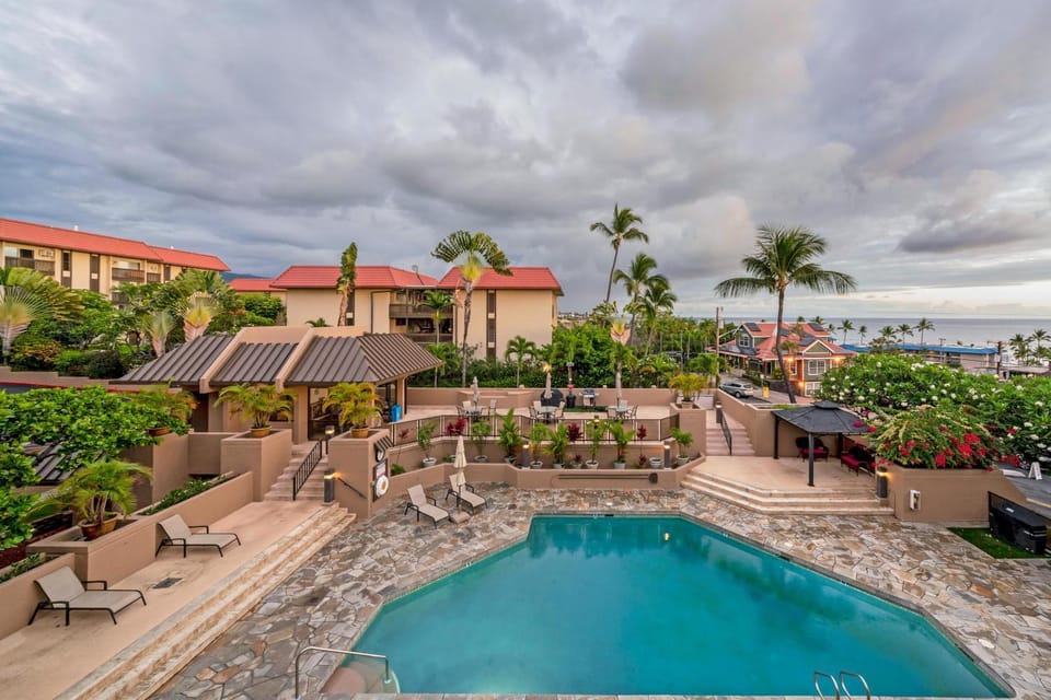 Property building, Day, BBQ facilities, Library, Pool view, Swimming pool, sunbed