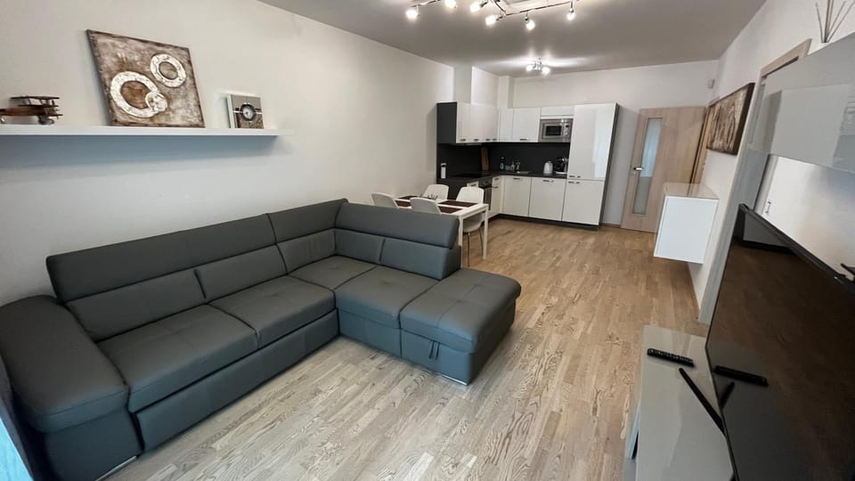 TV and multimedia, Kitchen or kitchenette, Living room, Seating area, Evening entertainment, minibar