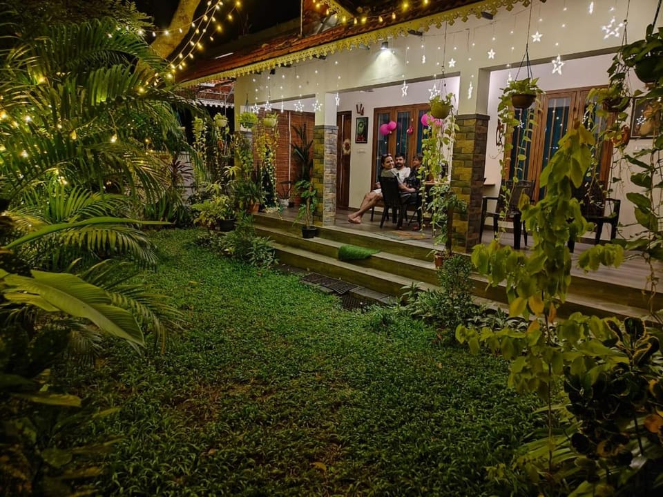 Night, Natural landscape, Garden, Garden view