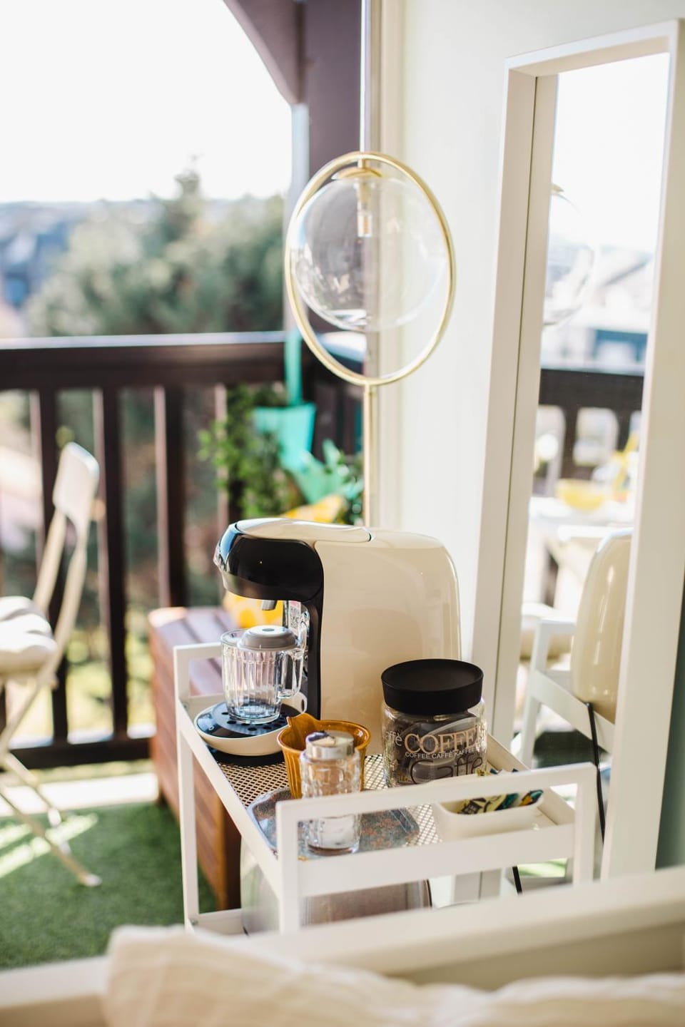 Coffee/tea facilities, Balcony/Terrace, City view