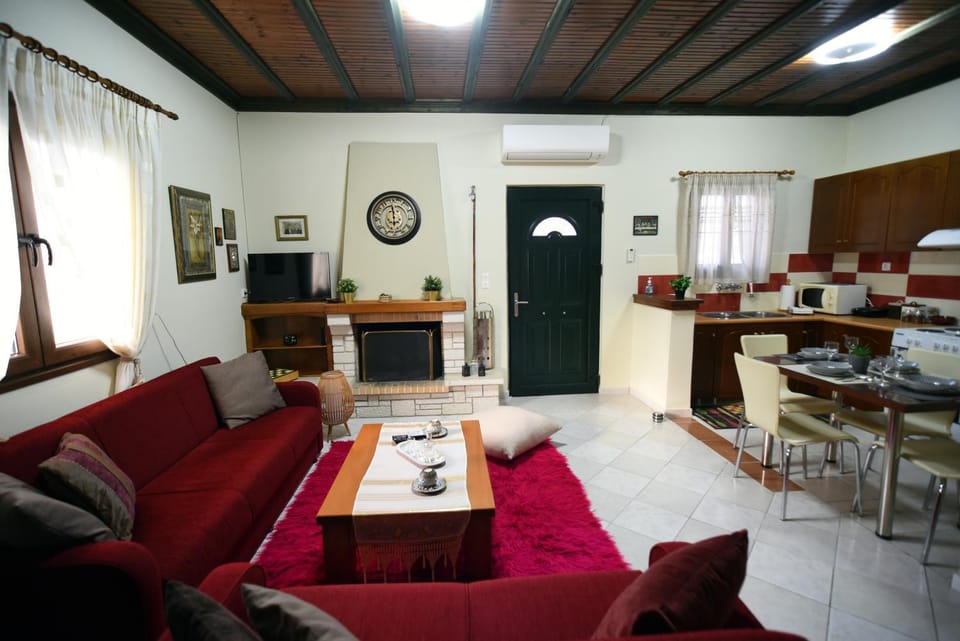 Living room, kitchen