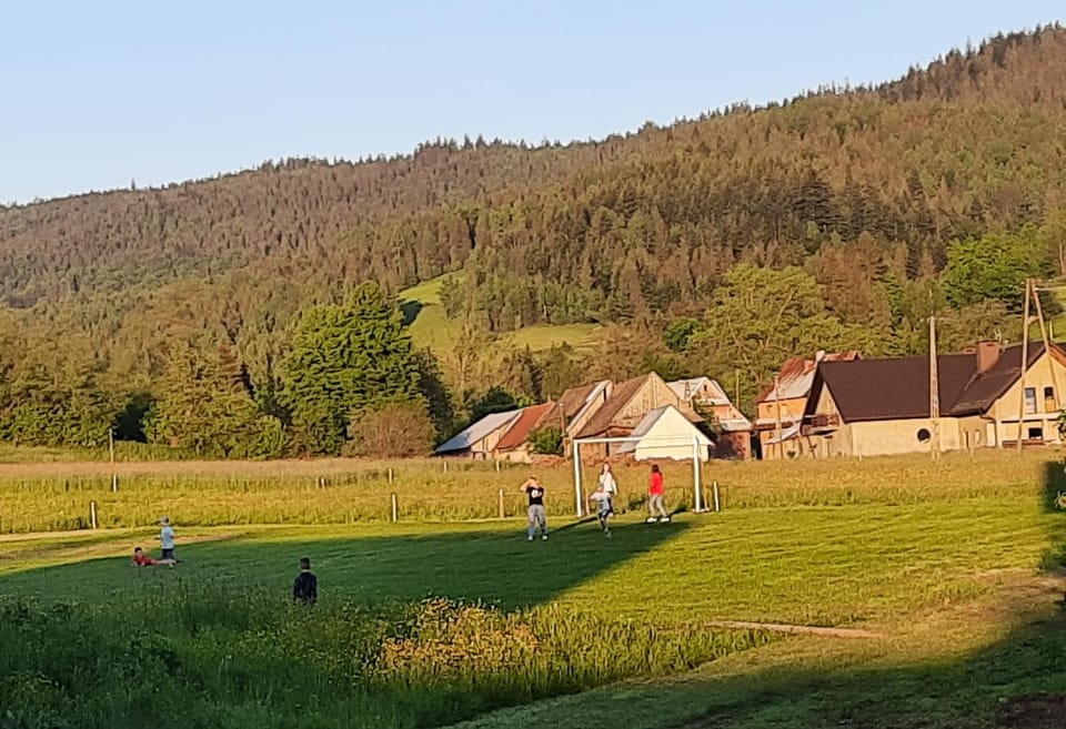 Day, Natural landscape, Children play ground, Mountain view