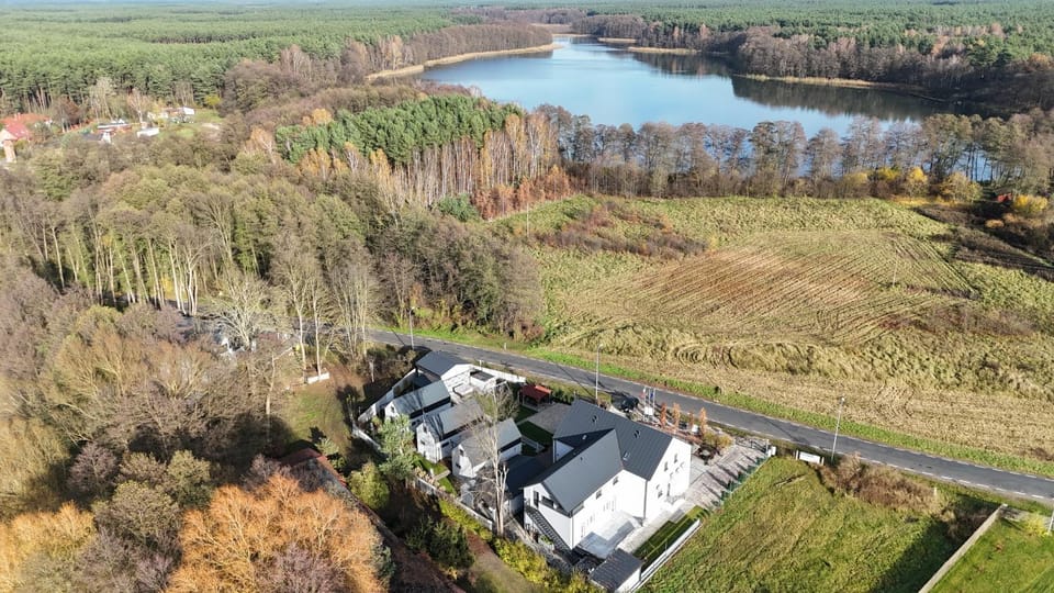 Property building, Neighbourhood, Natural landscape, Bird's eye view