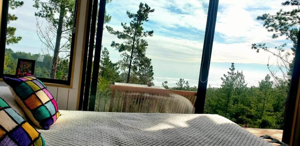 Tinyhouse Boyeruca Lodge. Maravillosas vistas de Bosque, Mar y Cielo House in O'Higgins, Chile