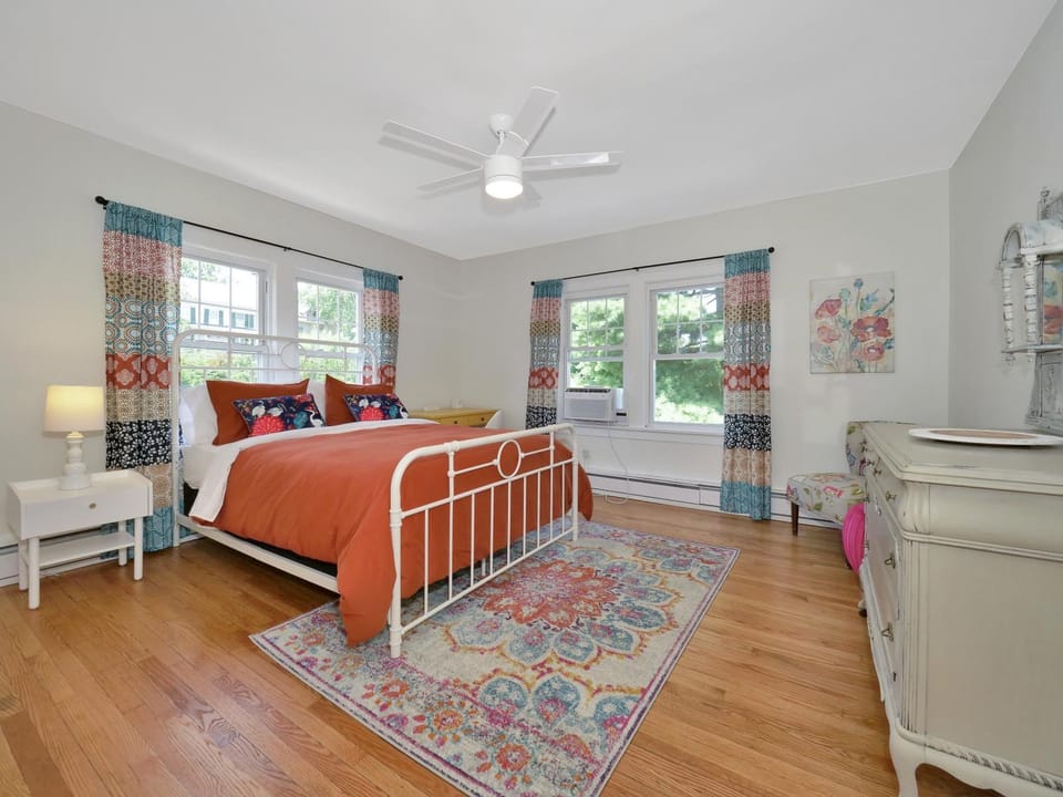 Deck View of Hudson River & Mt Beacon / Boho Suite Apartment in Newburgh