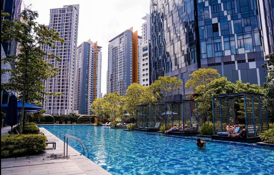 Property building, City view, Pool view, Swimming pool