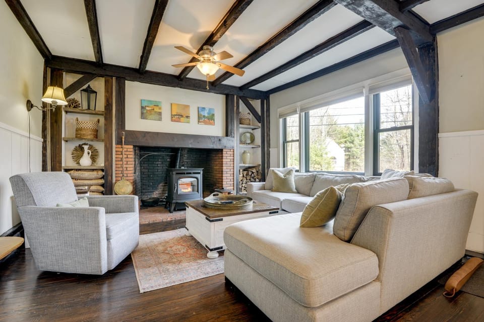 Historic Home w/ Modern Updates on < 4 Acres House in Massachusetts