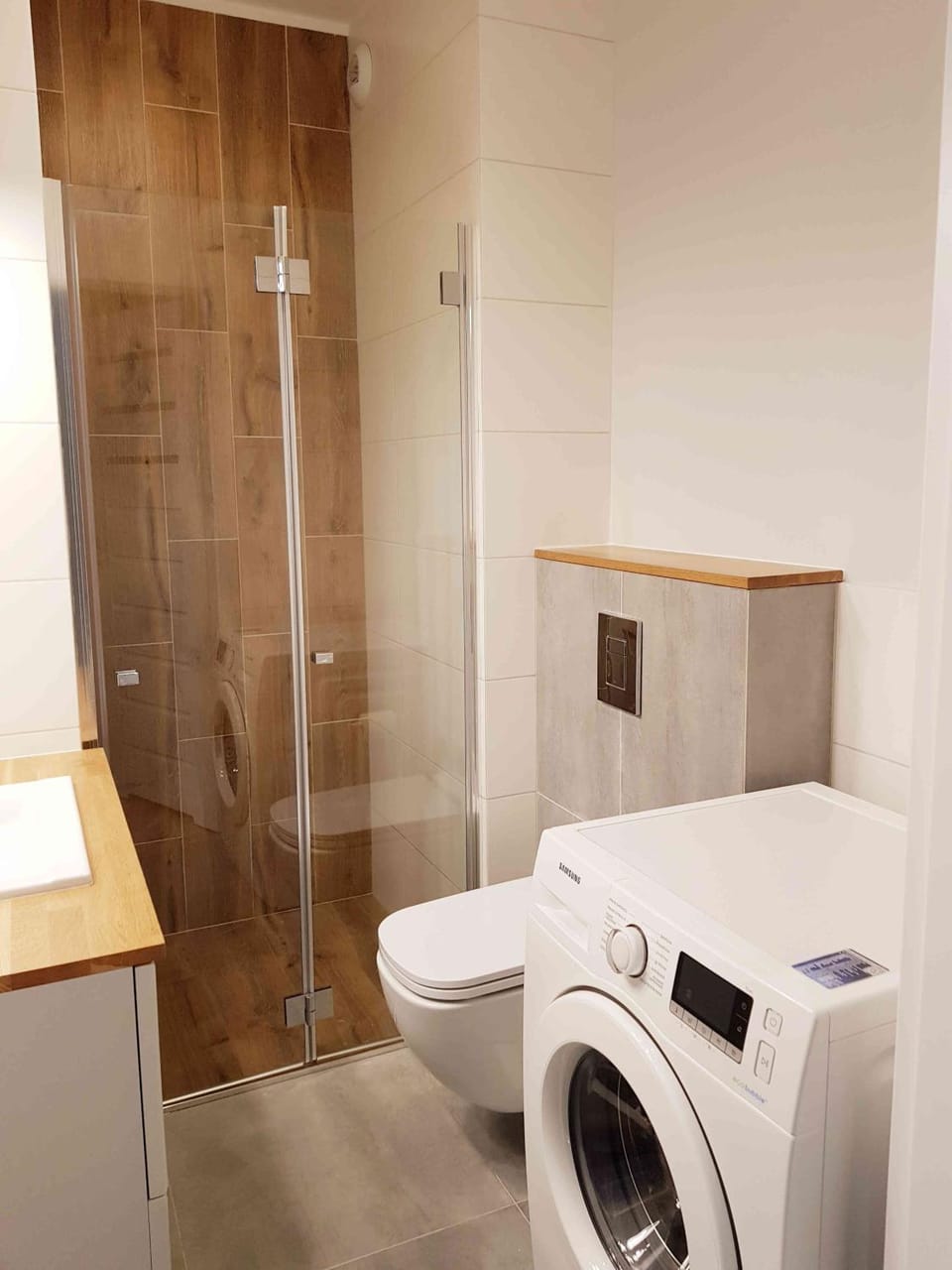 Toilet, washing machine