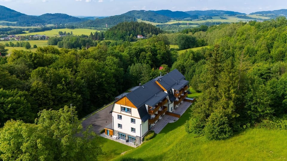 Property building, Natural landscape, Bird's eye view, Mountain view