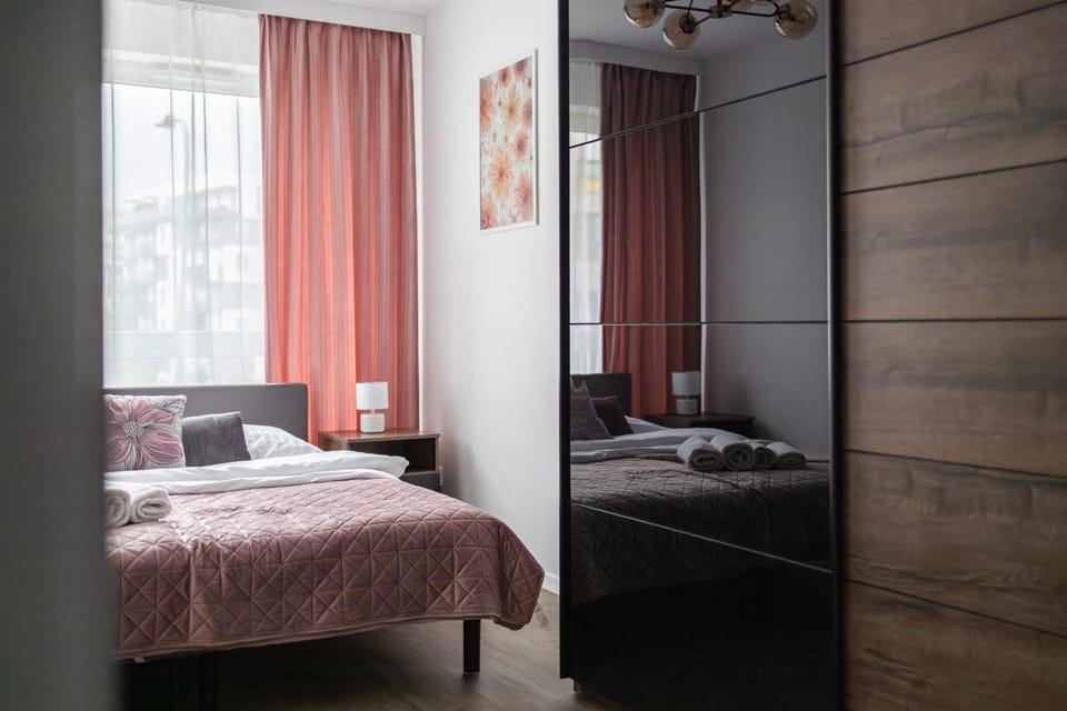 Bed, Photo of the whole room, Bedroom, towels, wardrobe