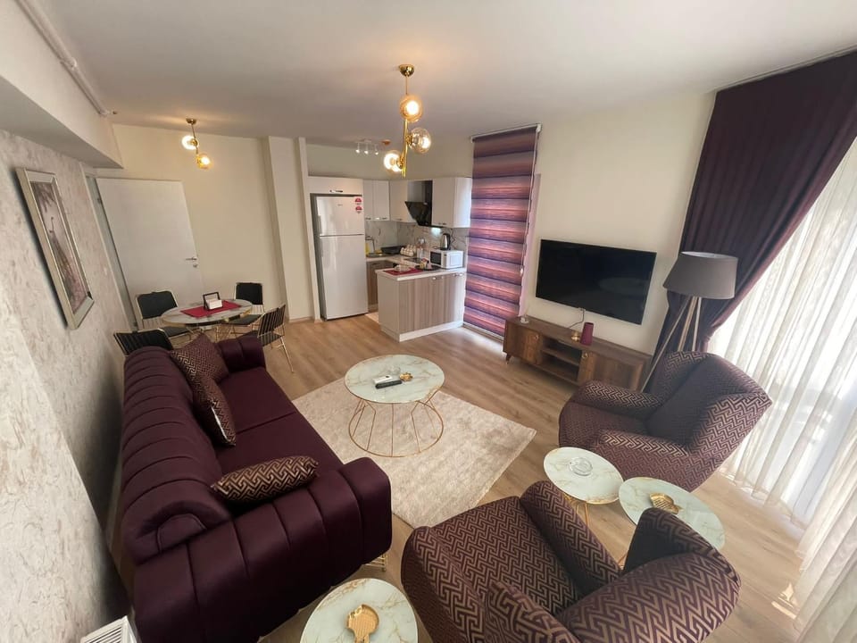 TV and multimedia, Kitchen or kitchenette, Living room, Seating area, Dining area