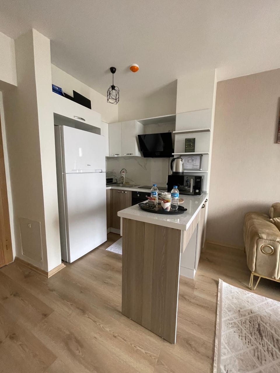 Kitchen or kitchenette, dishwasher, minibar, oven, stove