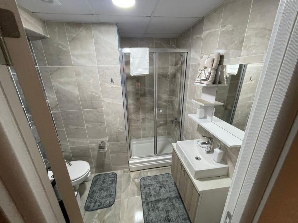 Shower, Toilet, Bathroom, towels