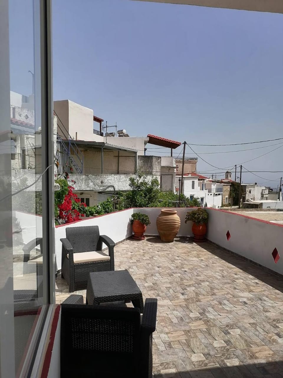 Property building, Patio, Day, View (from property/room), Balcony/Terrace, Seating area