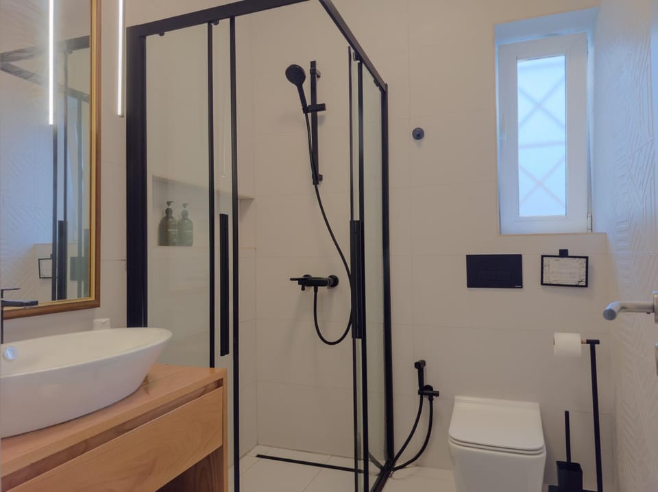 Shower, Toilet, Bathroom, bidet, hair dryier