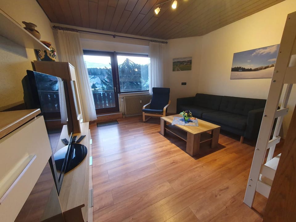TV and multimedia, Living room, Seating area, bunk bed