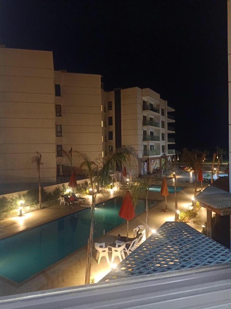 Night, Swimming pool