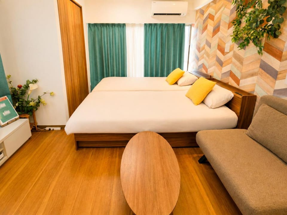 Bed, Bedroom, air conditioner