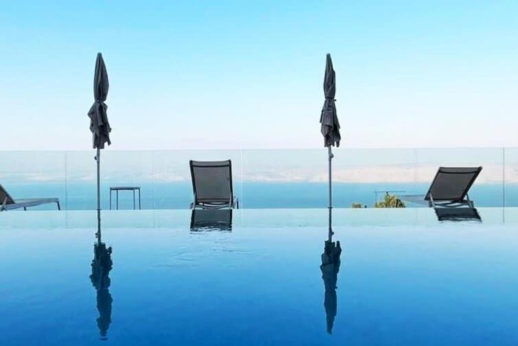 Natural landscape, Pool view, Sea view, Swimming pool