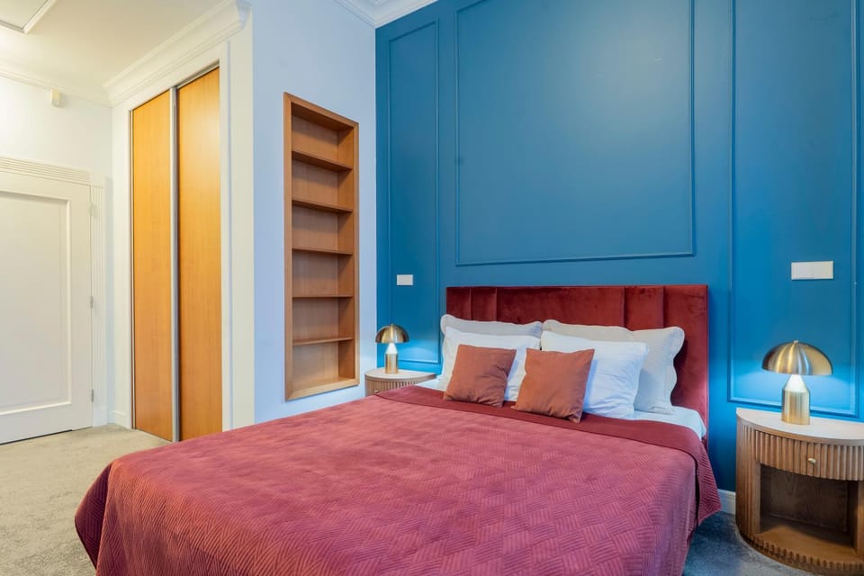 Bed, Photo of the whole room, Bedroom, wardrobe