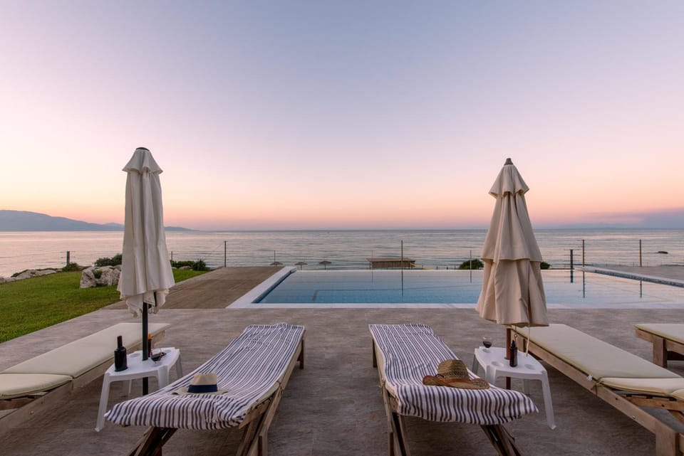 Swimming pool, Sunset