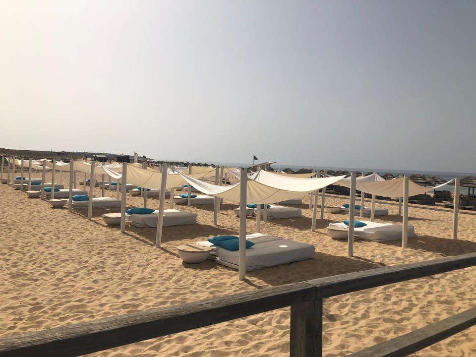 Luxury two BR pool view beach side apartment at Algarve's longest beach Apartment in Faro District