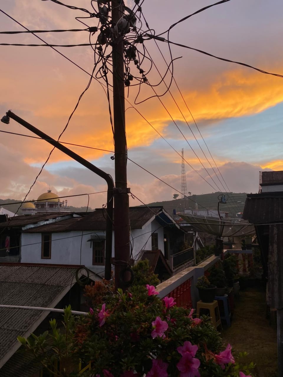 Mountain view, Sunset