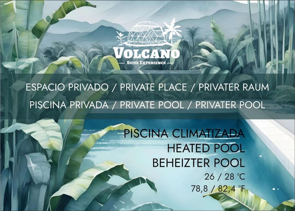 Domo Volcano Suite Experience PISCINA CLIMATIZADA Campground/ 
RV Resort in Canary Islands