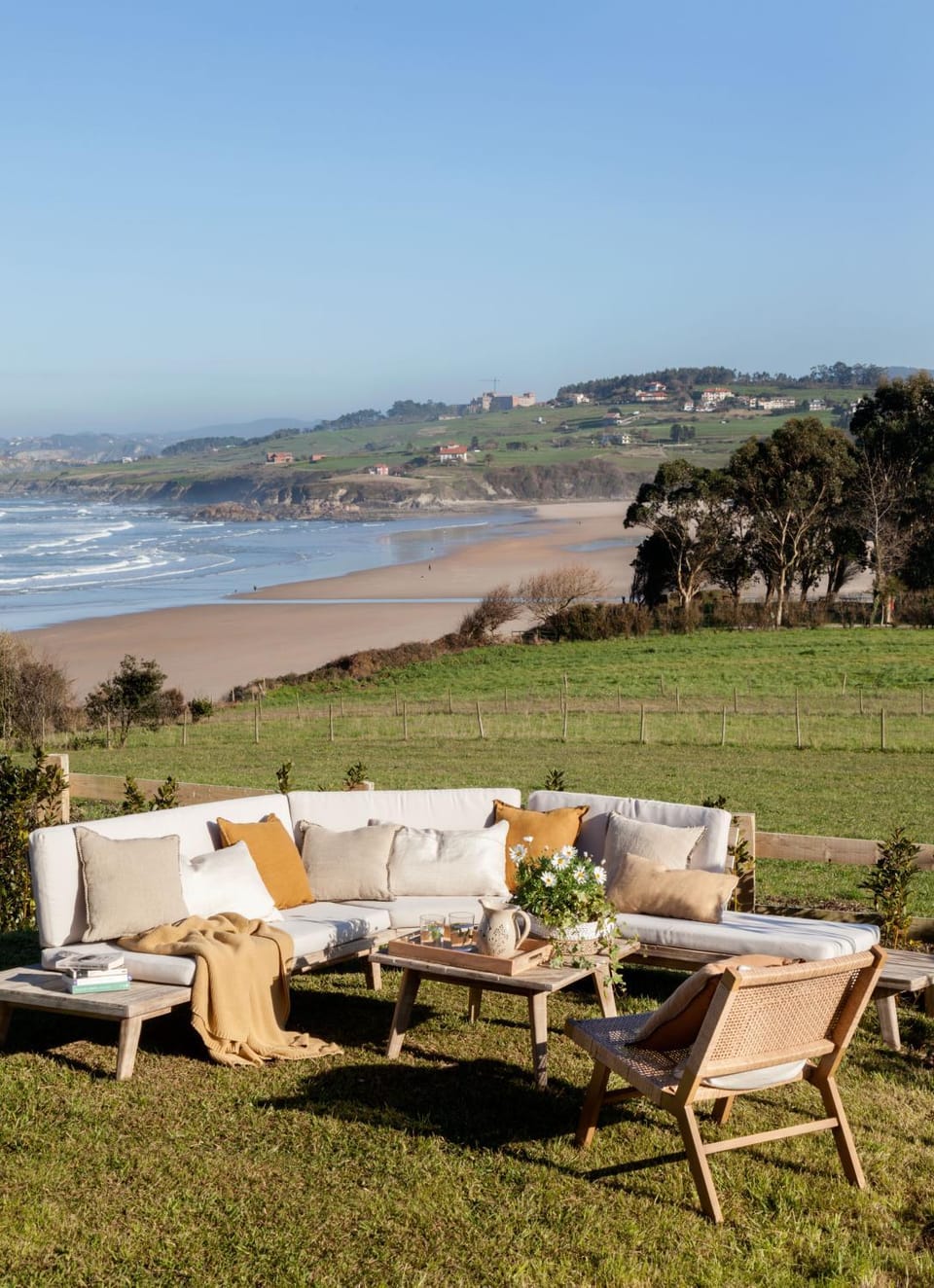 Natural landscape, Garden, Beach, Sea view