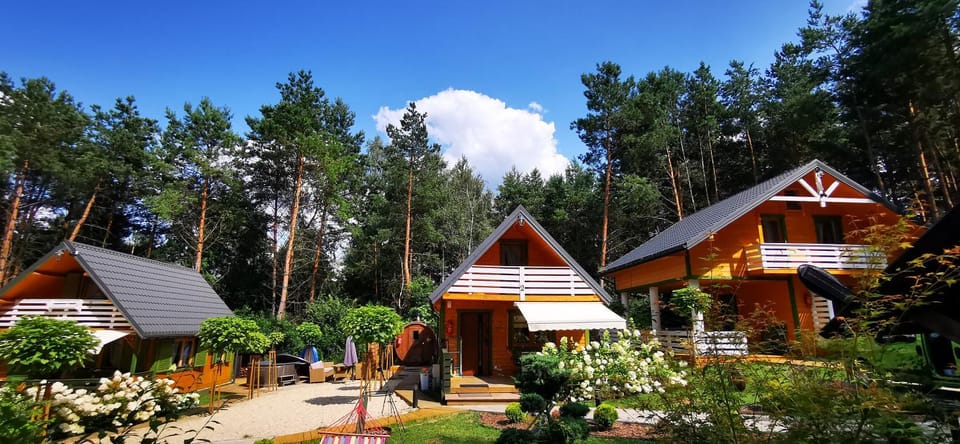 Domki całoroczne z baliami i sauną Leśny Czar Chalet in Poland
