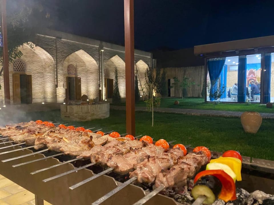 Property building, Night, BBQ facilities