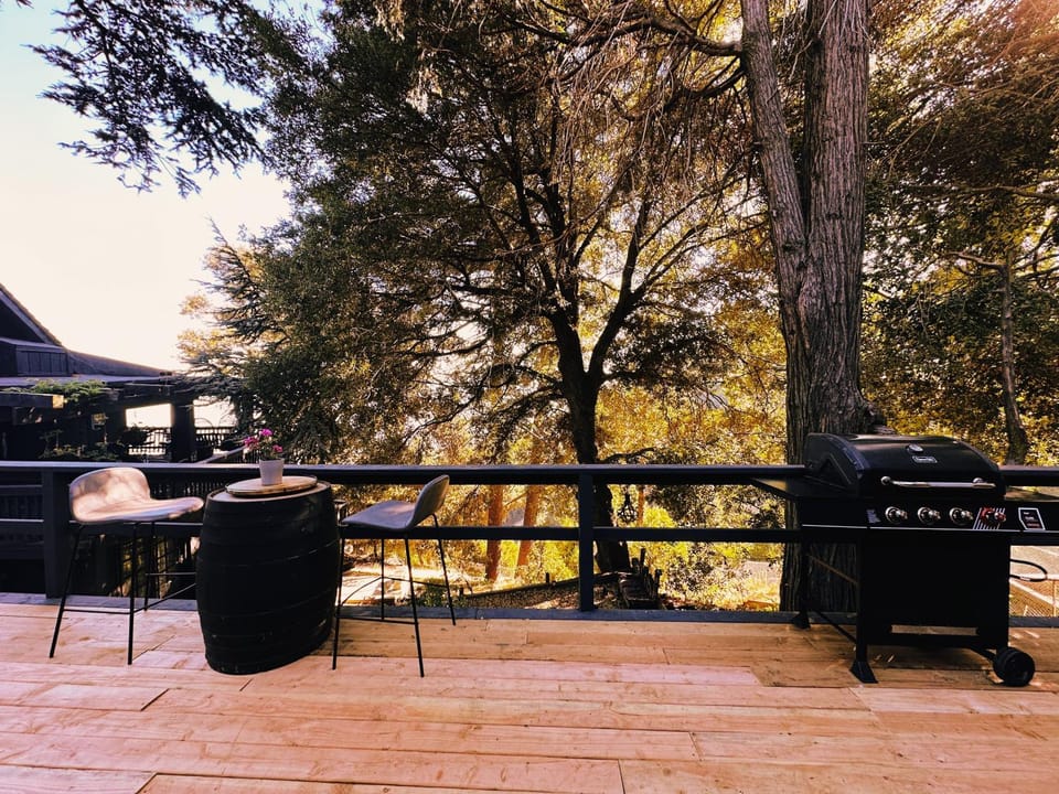 Patio, Spring, Day, Natural landscape, Garden, View (from property/room), Balcony/Terrace, Seating area, Dining area, Garden view