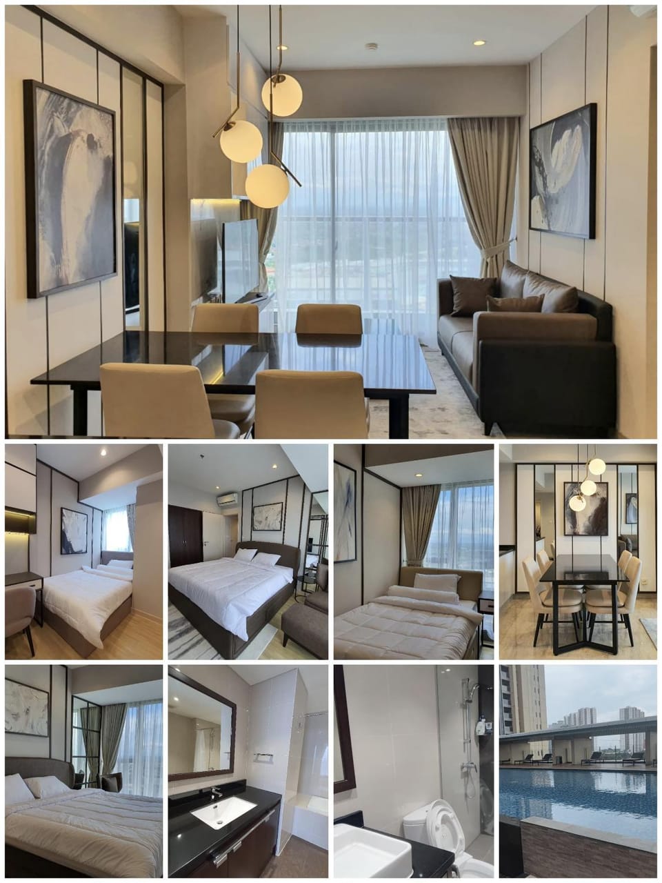 Bed, Living room, Photo of the whole room, Seating area, Bedroom, hair dresser