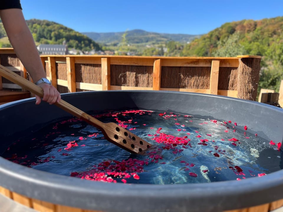 Natural landscape, Hot Tub, Autumn, Open Air Bath