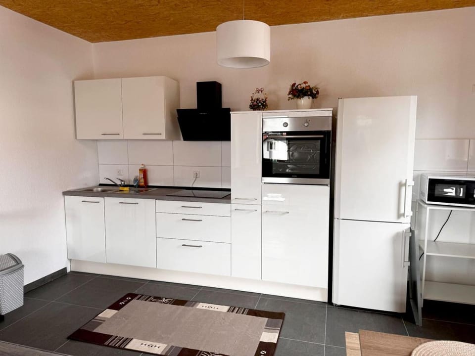 Kitchen or kitchenette, oven, stove