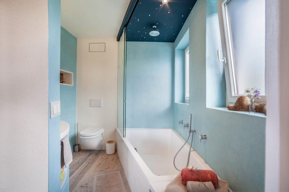 Bathroom, Living room