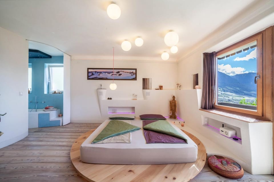 Property building, Living room, Bedroom