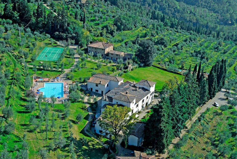 Natural landscape, Bird's eye view, Swimming pool