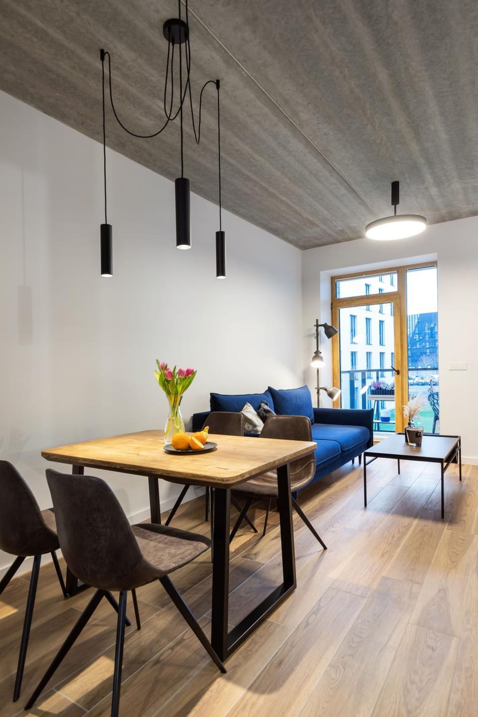 Living room, Seating area, Dining area