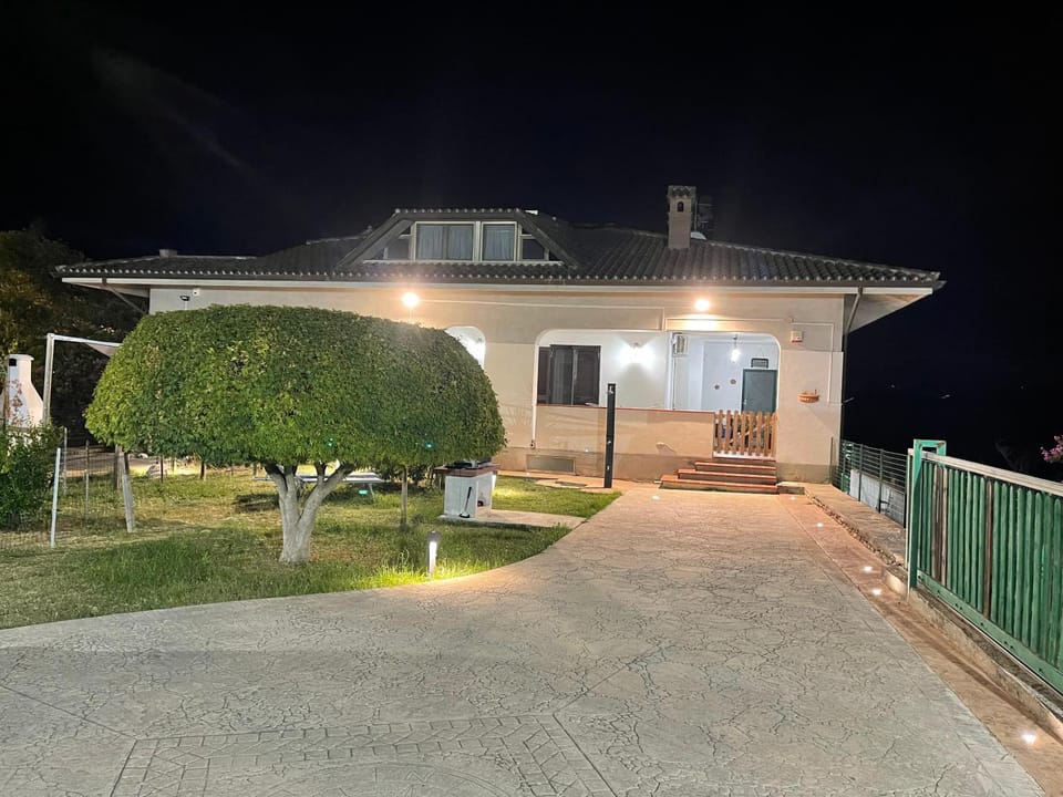 Shower, Property building, Night, Garden, Garden view